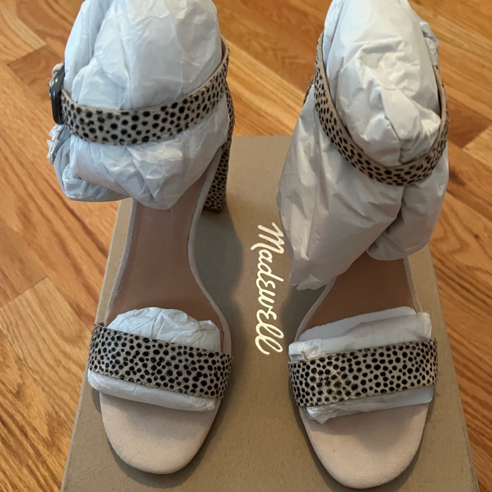 NWT Madewell Flax Multi Calf Hair Sandal
